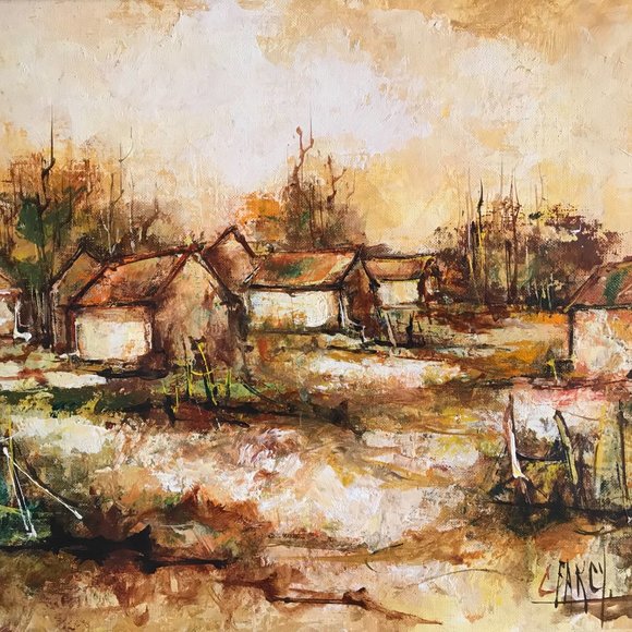 Claude Farcy Original Oil on Canvas Painting - Picture 3 of 8